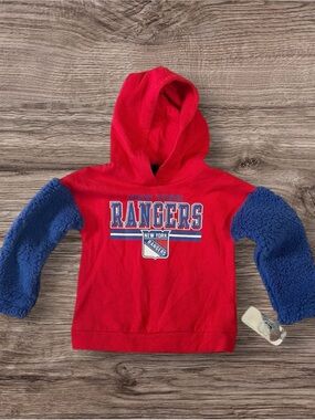 NHL New York Rangers Hoodie Sweatshirt 4T Boys Girls New
